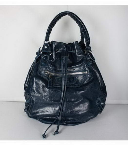 Balenciaga Giant Covered Pompon Borsa Blue Sapphire